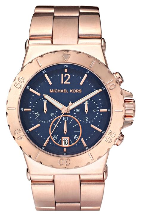 michael kors chronograph blue dial